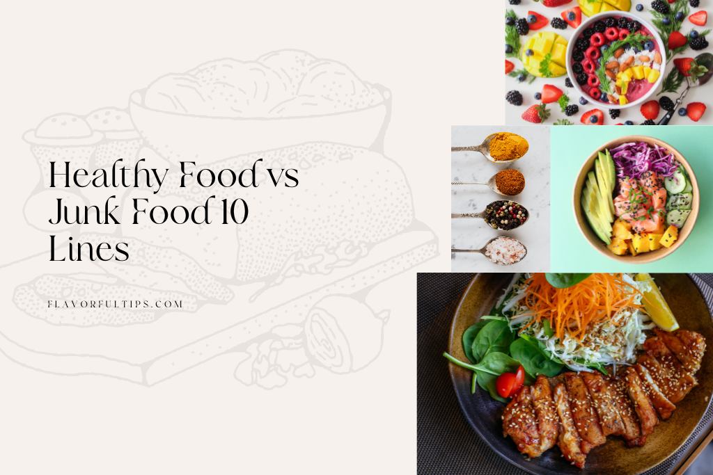 healthy-food-vs-junk-food-10-lines